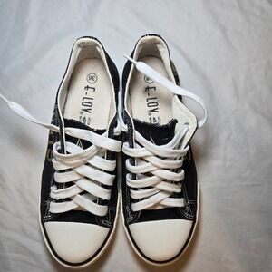 New Orleans Saints Sneakers Low Top Canvas Shoes Black Gold Womens